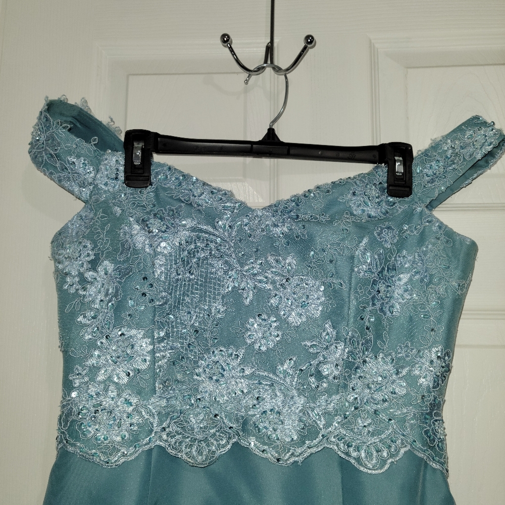 Formal dress with detailed beading/stitching